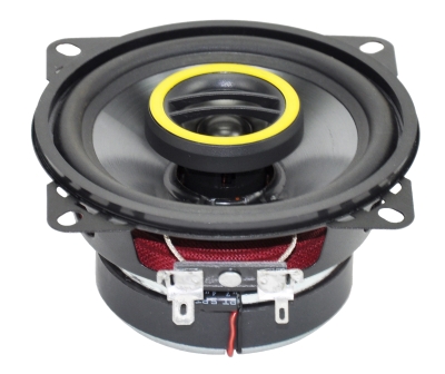 4-inch coaxial car speaker with polypropylene cone, ferrite magnet, and copper dome tweeter — designed for high-performance mid and high-frequency sound.