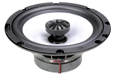 CMC65G1 6.5-inch coaxial car speaker with 50W RMS, 1-inch woofer voice coil, 0.75-inch tweeter, 60Hz–20kHz frequency response, and 88.6dB sensitivity.