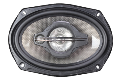 CMC69G2 6x9-inch coaxial car speaker with 60W RMS power, 1” woofer coil, 0.75” tweeter coil, 40Hz–20kHz frequency response, and 89.8dB sensitivity.