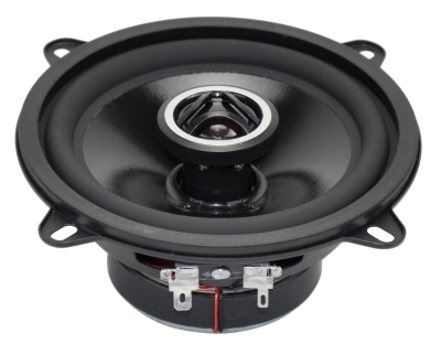 CME-525 5.25-inch coaxial car speaker with 75W max power, 35W RMS, 1-inch voice coil, 0.8-inch tweeter, 4 ohm impedance, 70Hz–20kHz frequency response, and 87dB sensitivity.