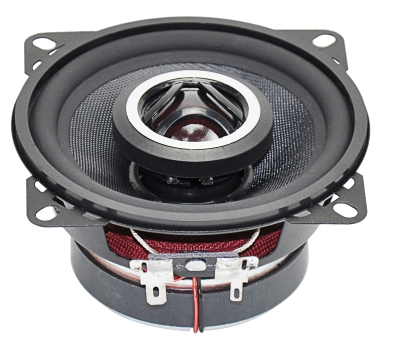 CMG4 4-inch coaxial car speaker with 35W RMS power, 80Hz–20kHz frequency response, 86dB sensitivity, 1.25-inch voice coil, and 25mm silk dome tweeter.
