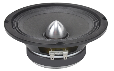 MS62 6.5-Inch Midrange Speaker – 125W RMS with 1.5” Voice Coil, Wide Frequency Range, Aluminum Phase Plug Design for Enhanced Clarity