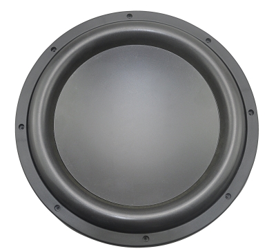 SG Series subwoofer front view with solid cone design and wide surround built for high power bass performance.