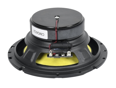 CMG4G2 4-inch coaxial car speaker, 35W RMS, 4-ohm impedance, 1.25” ferrite woofer coil, 1” CCAW neo tweeter, 86.9dB sensitivity, and 95Hz–20kHz frequency response.