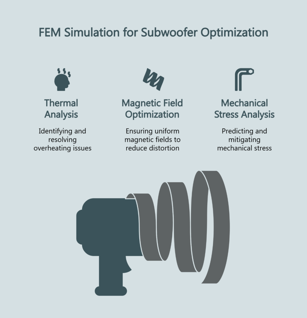 fem simulation for subwoofer optimization