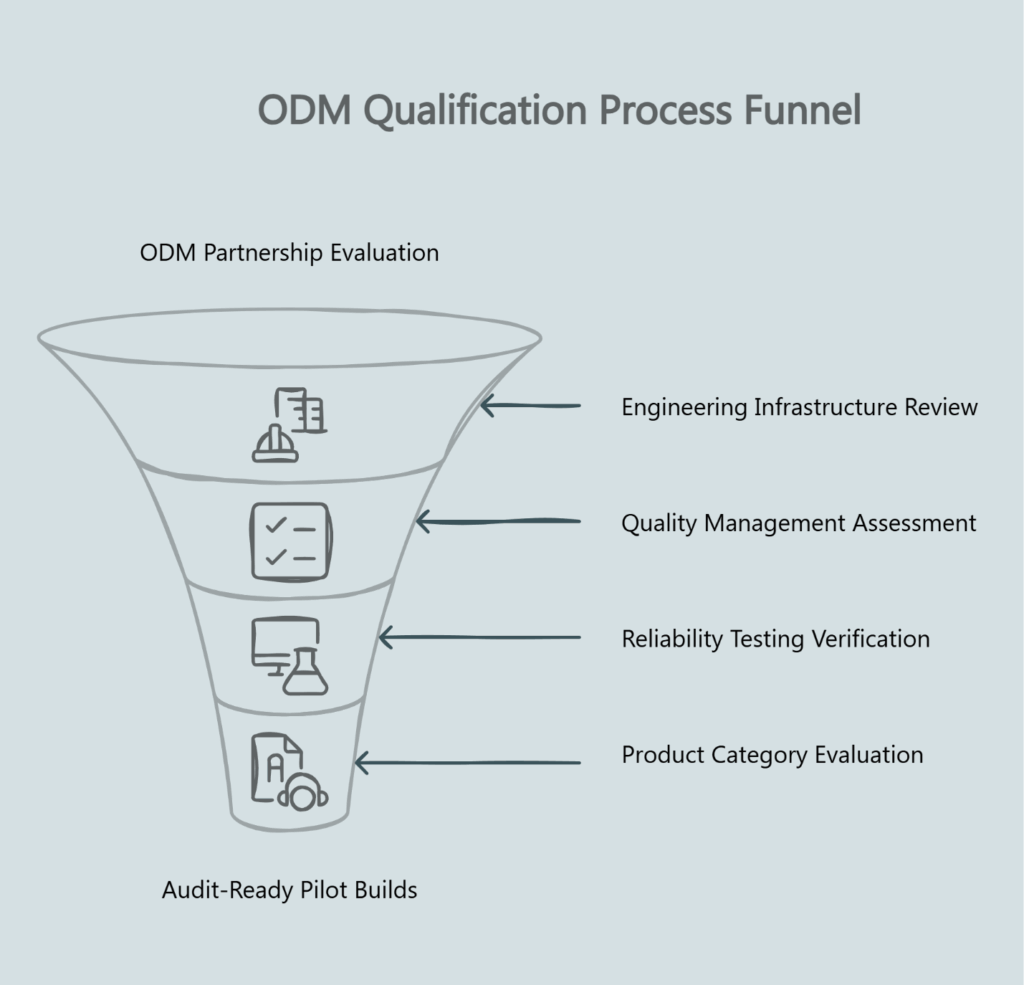 ODM Qualification Process Funnel.